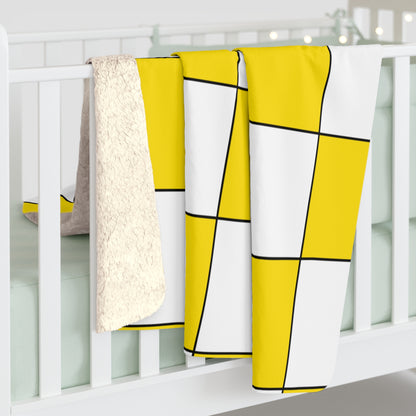 Vatican City Retro Check Blanket Throw