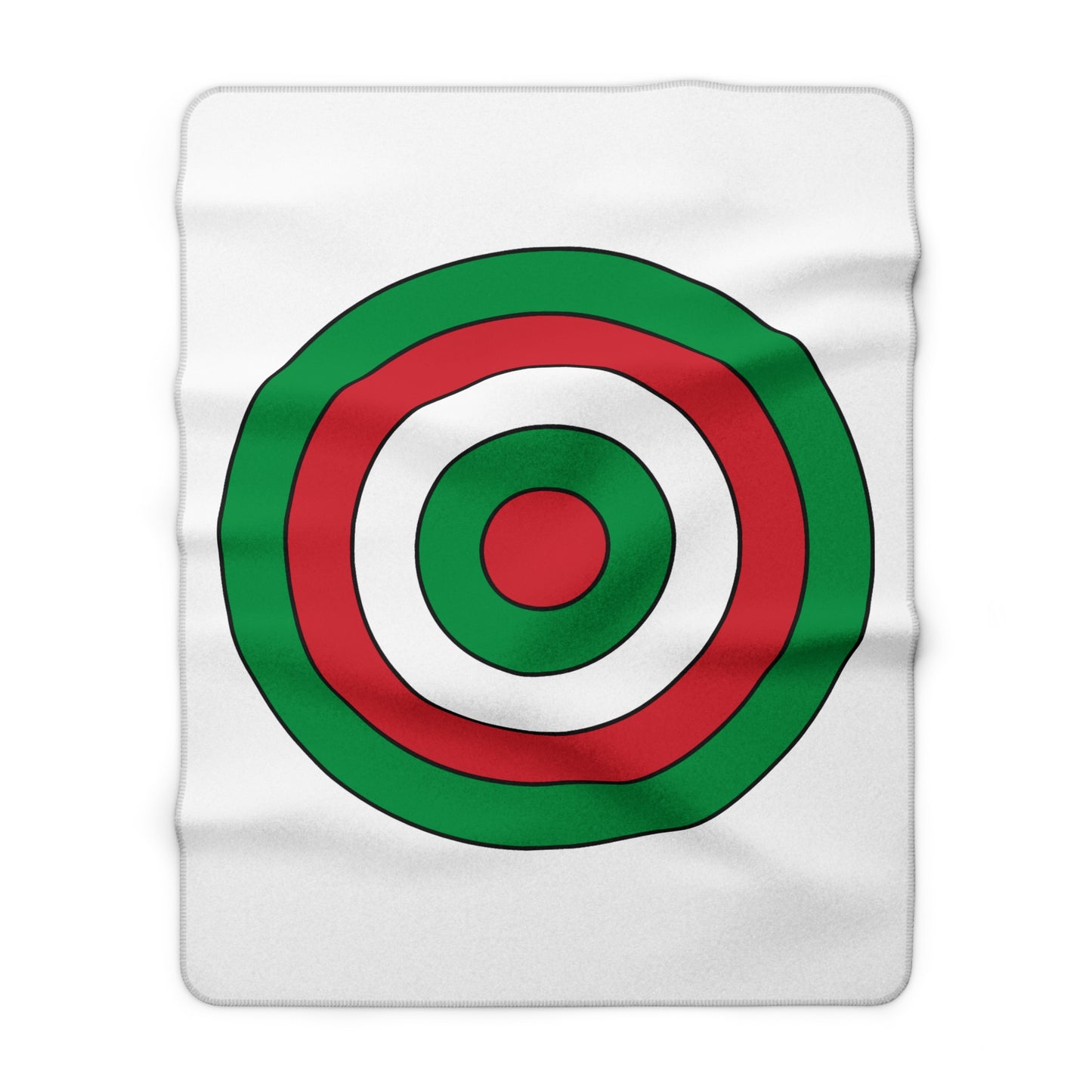 Italy Retro Target Blanket Throw