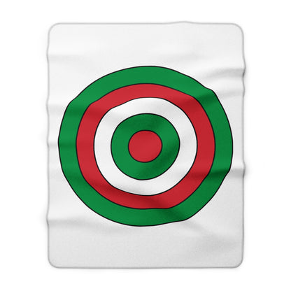 Italy Retro Target Blanket Throw