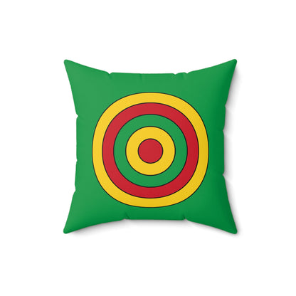 Guinea Bissau Retro Target Cushion Pillow