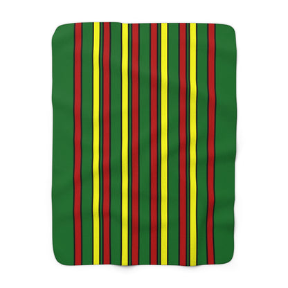 Senegal Retro Stripes Blanket Throw