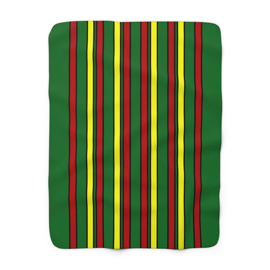 Senegal Retro Stripes Blanket Throw