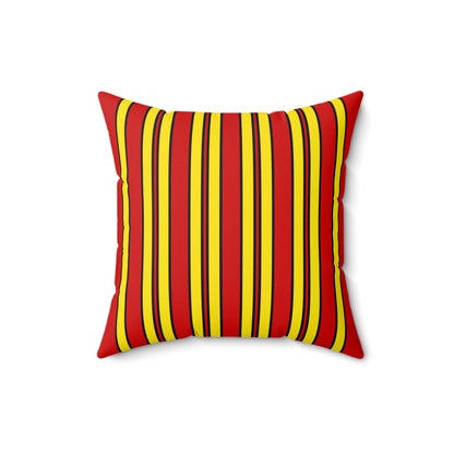 North Macedonia Retro Stripes Cushion Pillow