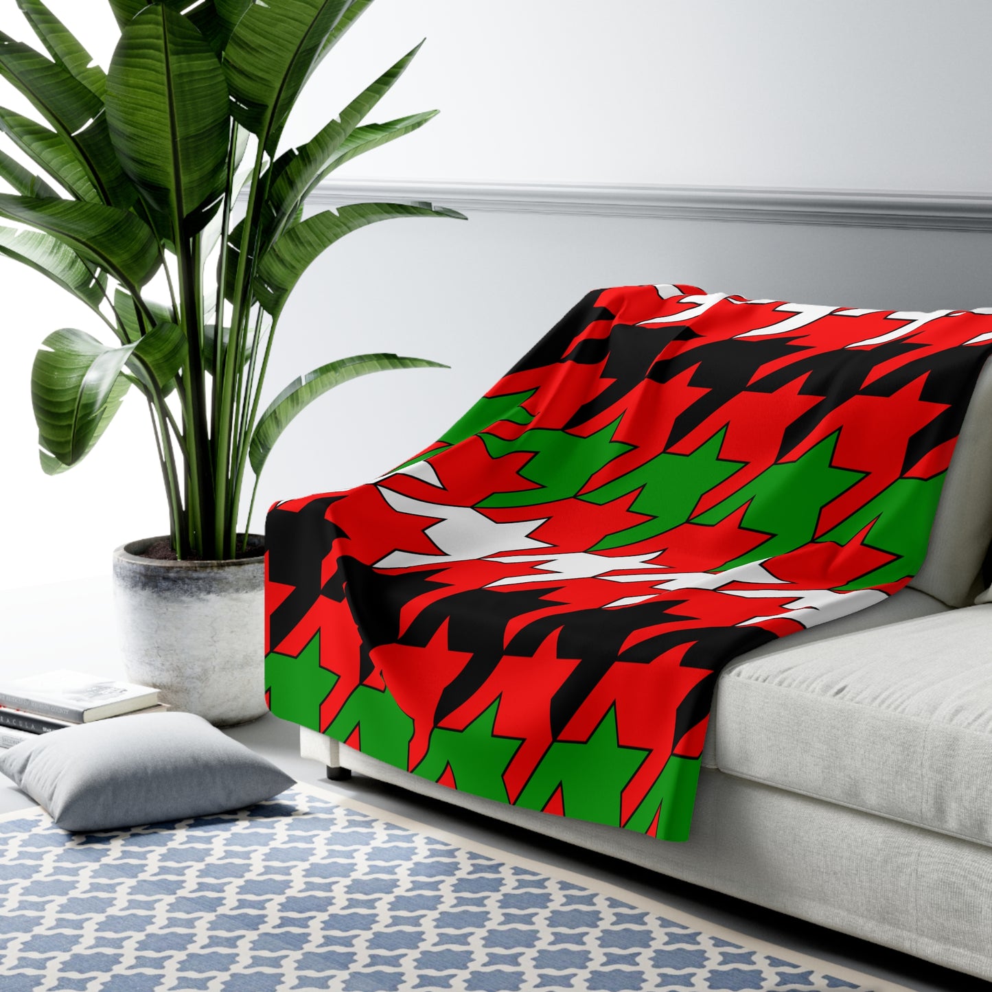 Jordan Retro Houndstooth Blanket Throw