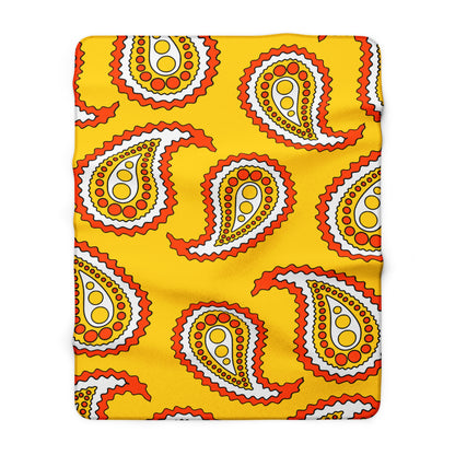 Bhutan Retro Paisley Blanket Throw