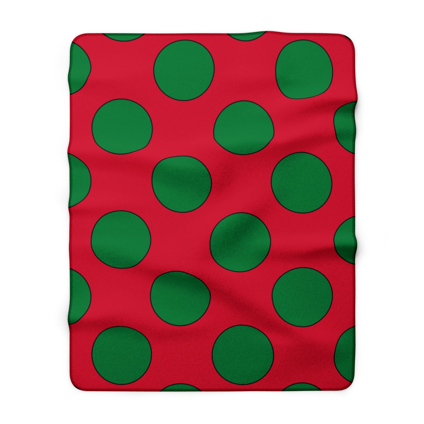 Maldives Retro Polka Dots Blanket Throw