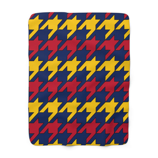 Chad Retro Houndstooth Blanket Throw