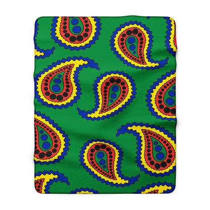 New Caledonia Retro Paisley Blanket Throw