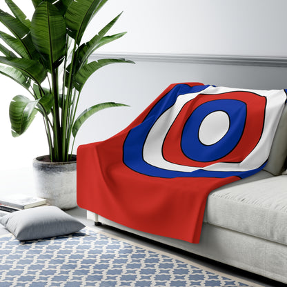 Paraguay Retro Target Blanket Throw
