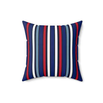 Falkland Islands Retro Stripes Cushion Pillow