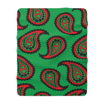 Martinique Retro Paisley Blanket Throw