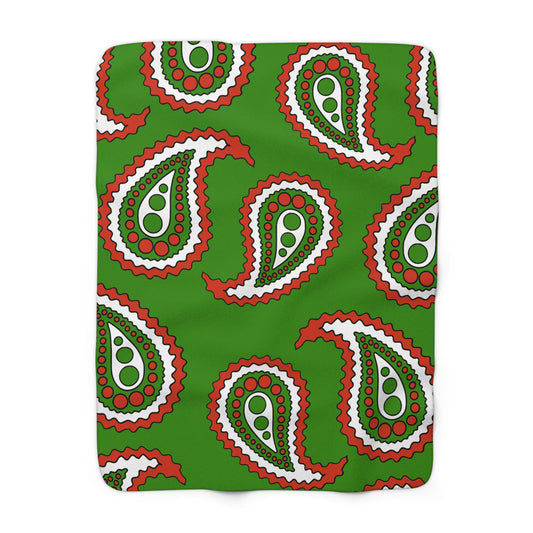Hungary Retro Paisley Blanket Throw