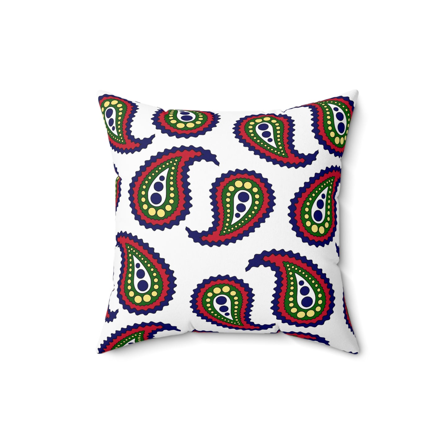 British Indian Ocean Territory Retro Paisley Cushion Pillow