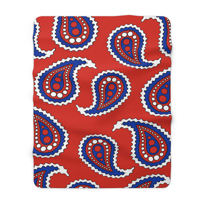 Chile Retro Paisley Blanket Throw