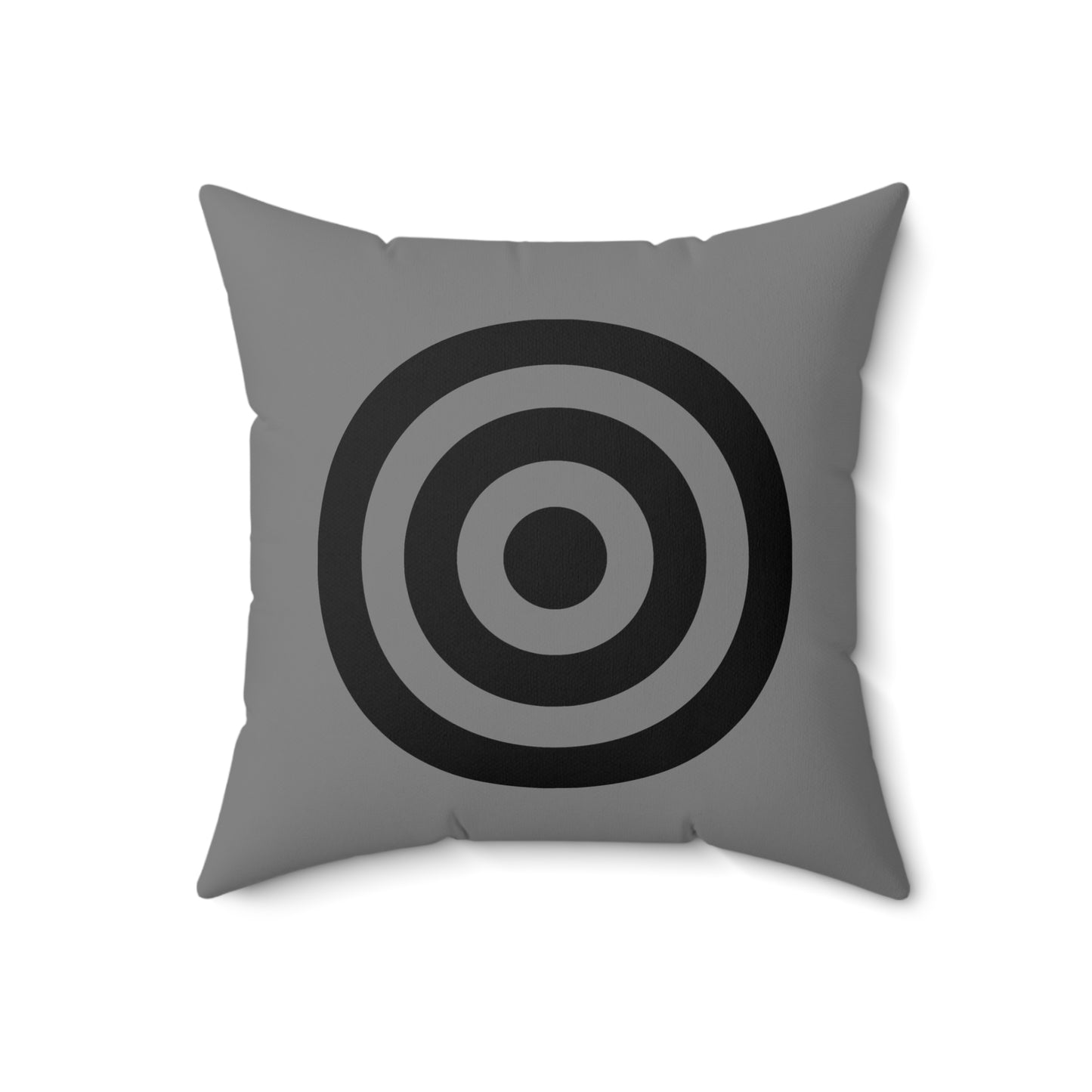 Grey, Black Retro Target Cushion Pillow