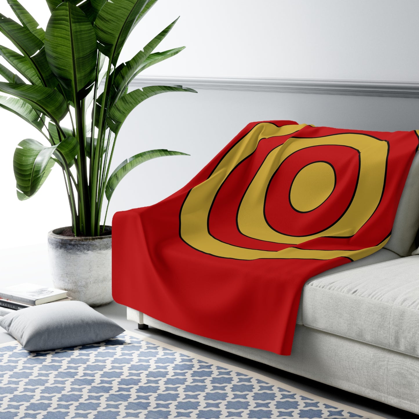Montenegro Retro Target Blanket Throw