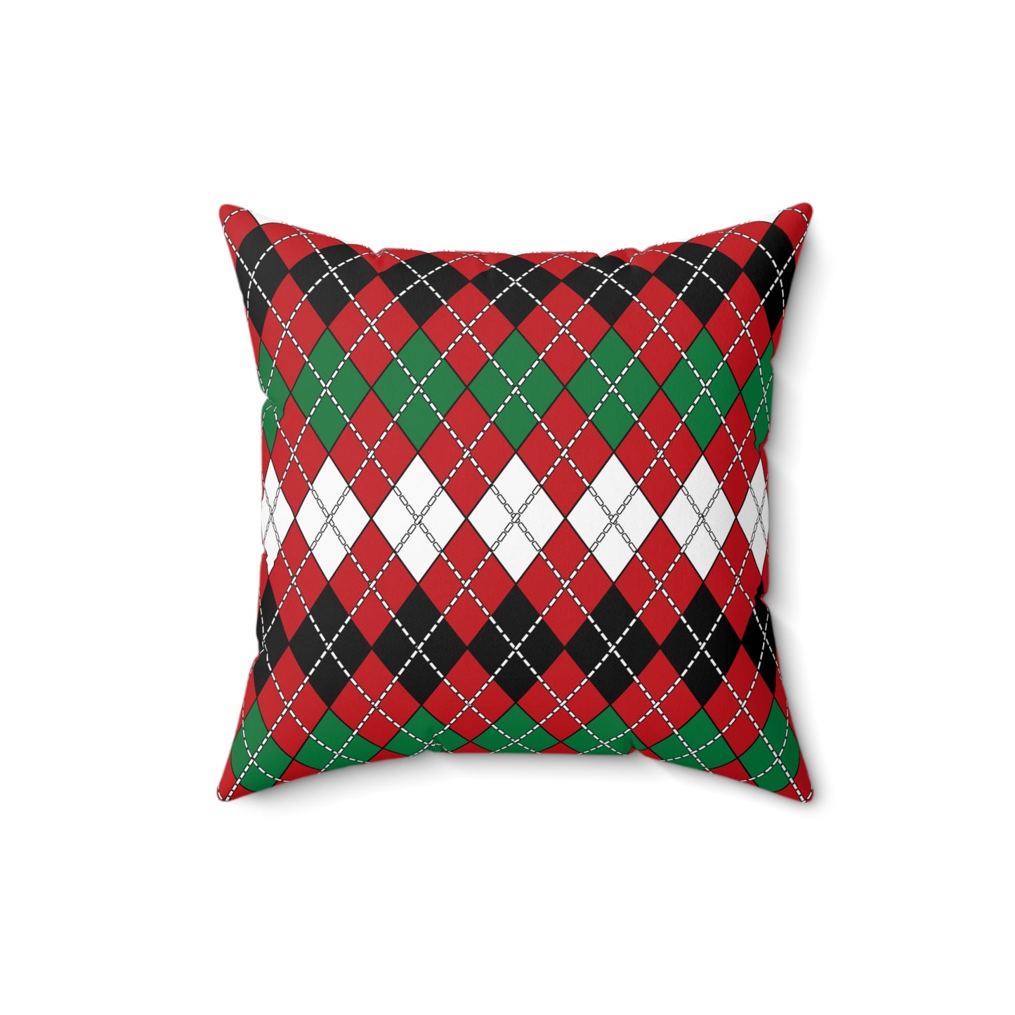Western Sahara Retro Argyle Cushion Pillow