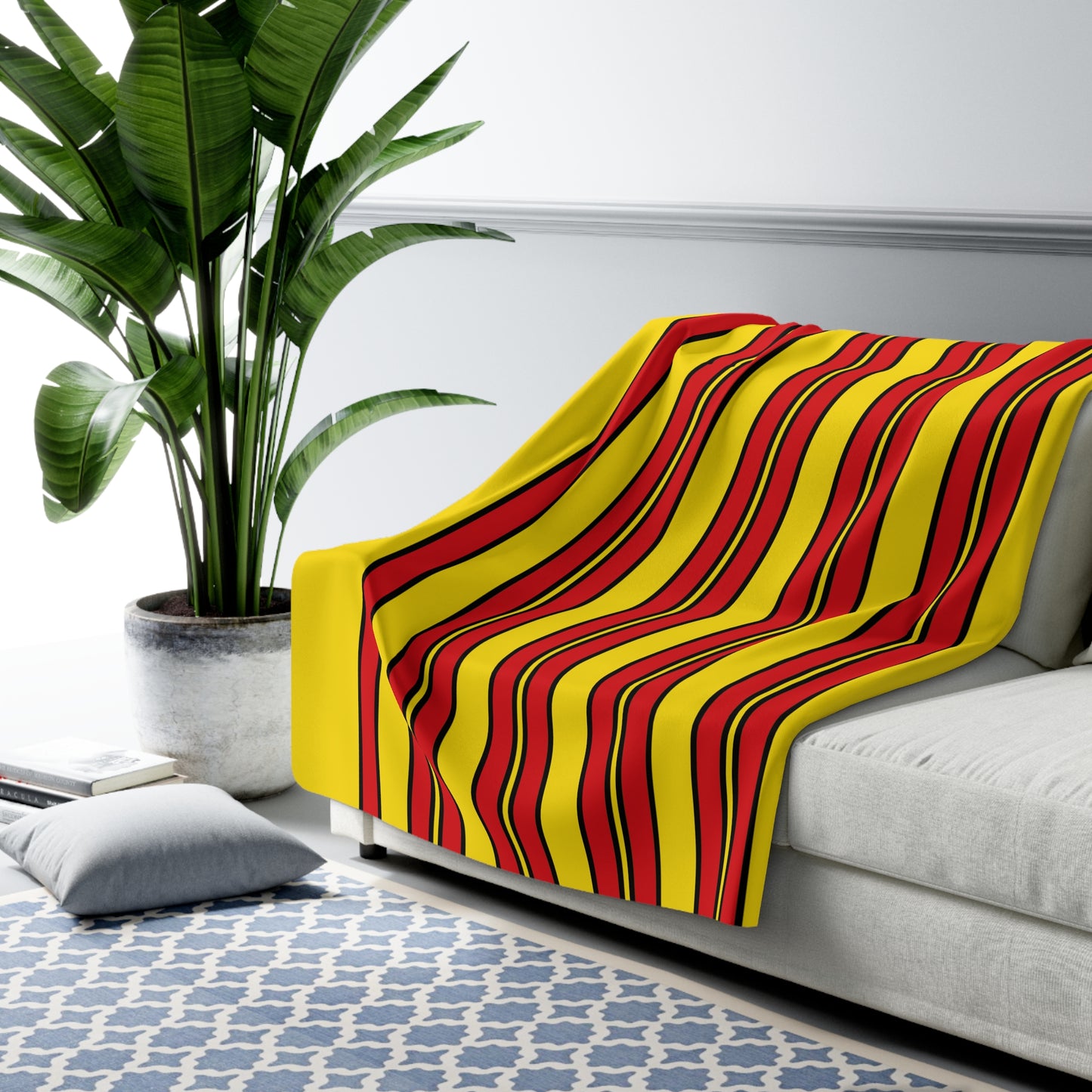 Catalonia Retro Stripes Blanket Throw