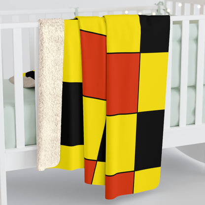 Uganda Retro Check Blanket Throw