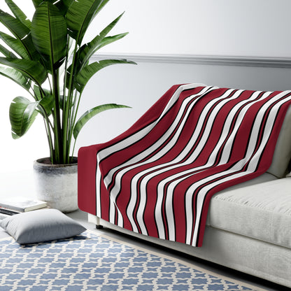 Latvia Retro Stripes Blanket Throw