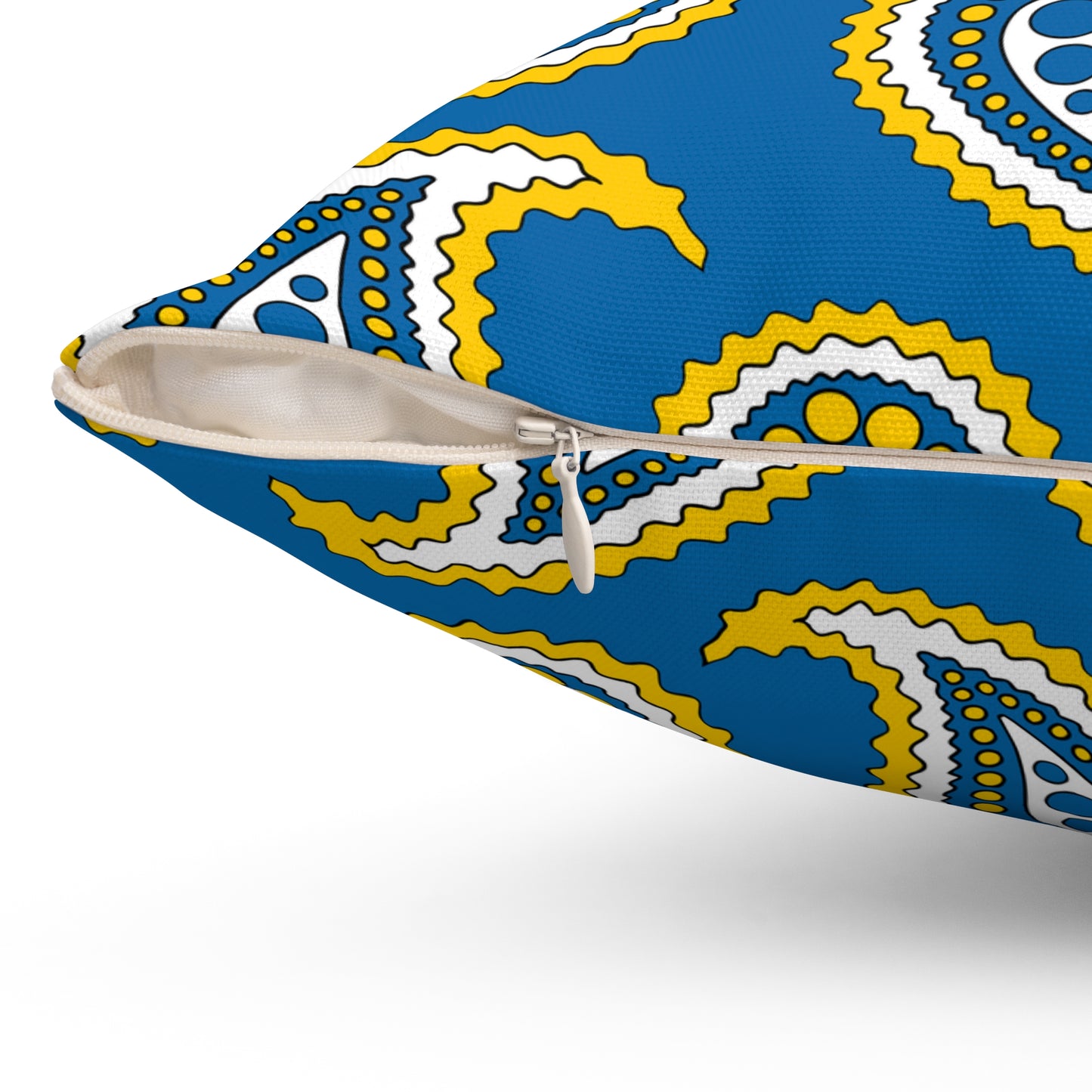 Canary Islands Retro Paisley Cushion Pillow