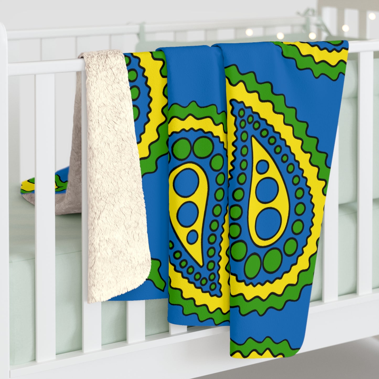 Gabon Retro Paisley Blanket Throw