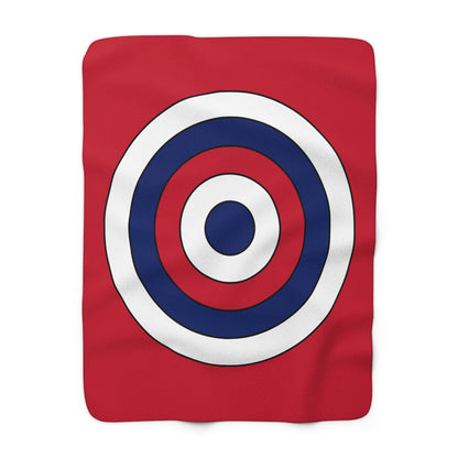 United Kingdom (UK) Retro Target Blanket Throw