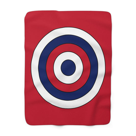 United Kingdom (UK) Retro Target Blanket Throw