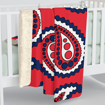Norway Retro Paisley Blanket Throw