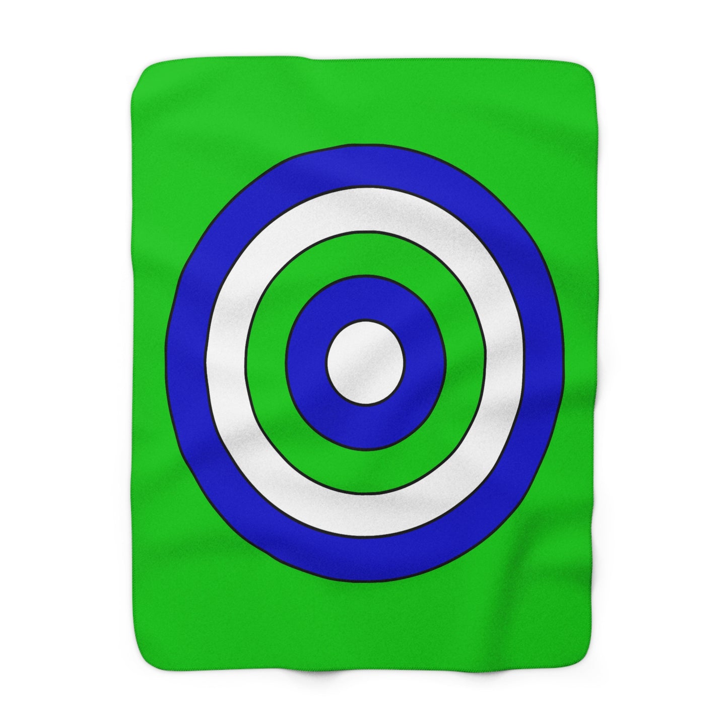 Sierra Leone Retro Target Blanket Throw