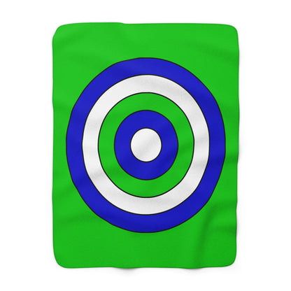Sierra Leone Retro Target Blanket Throw