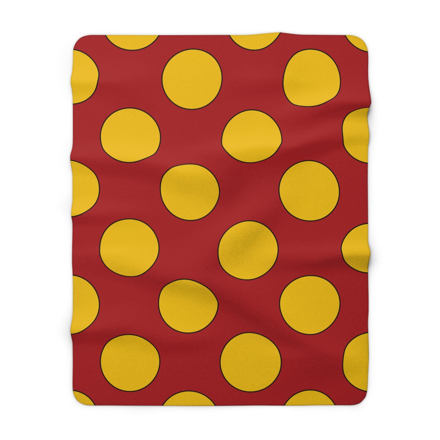Spain Retro Polka Dots Blanket Throw
