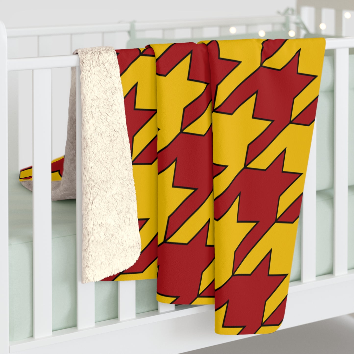 Spain Retro Houndstooth Blanket Throw