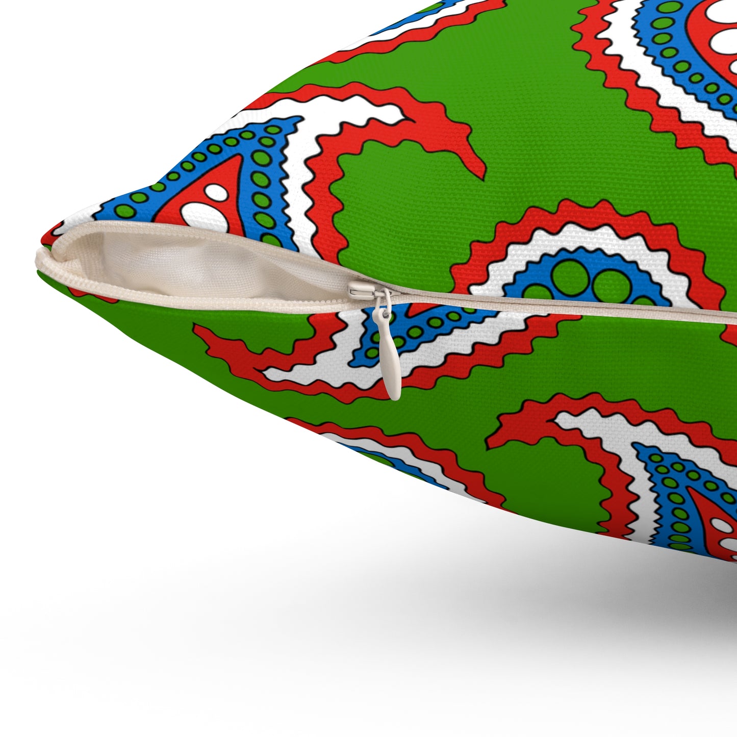Equatorial Guinea Retro Paisley Cushion Pillow