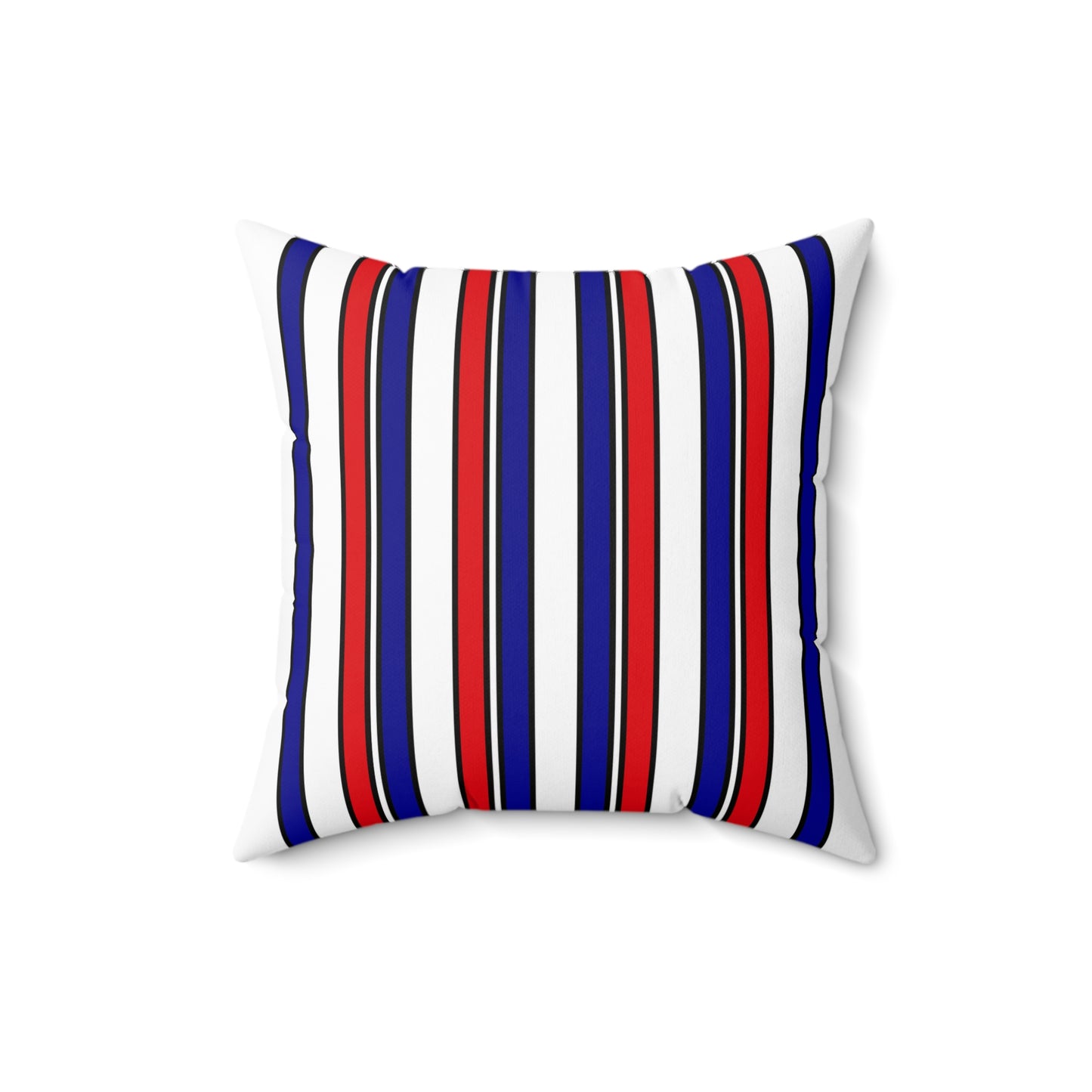 Saint Pierre And Miquelon Retro Stripes Cushion Pillow