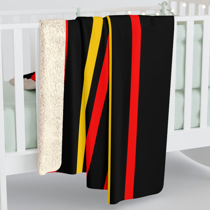 Papua New Guinea Retro Stripes Blanket Throw
