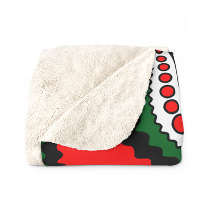 United Arab Emirates Retro Paisley Blanket Throw