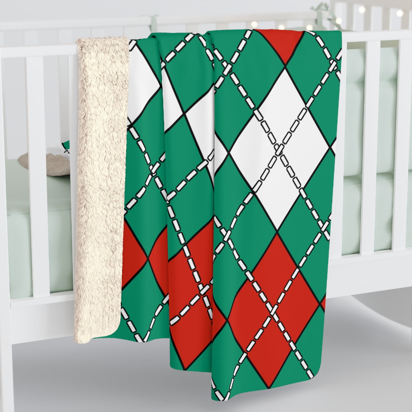 Bulgaria Retro Argyle Blanket Throw