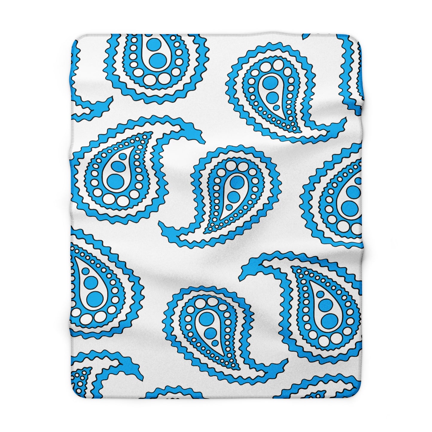 San Marino Retro Paisley Blanket Throw