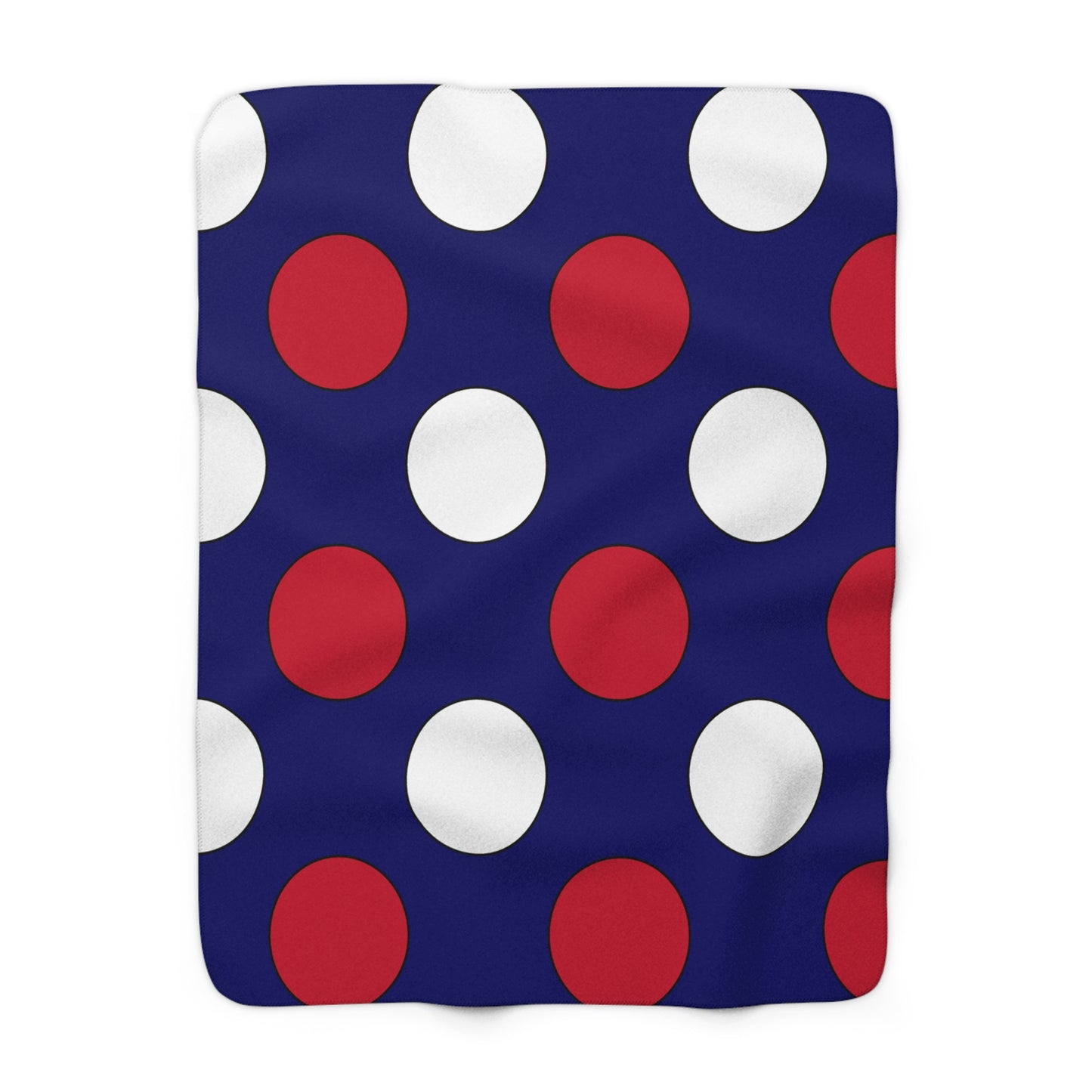 South Georgia And The South Sandwich Islands Retro Polka Dots Blanket Throw