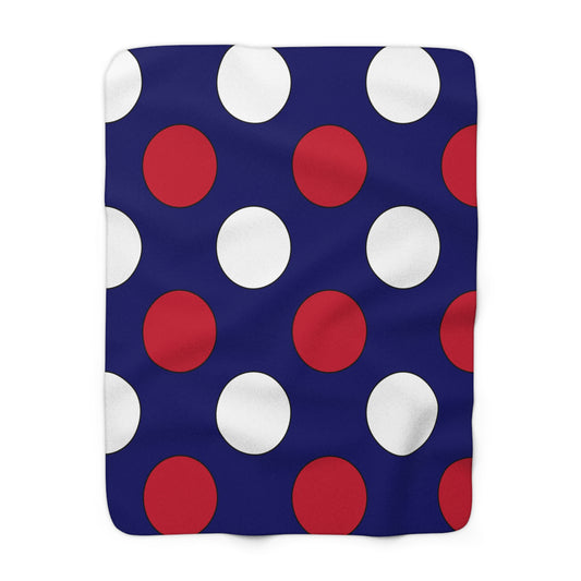 South Georgia And The South Sandwich Islands Retro Polka Dots Blanket Throw