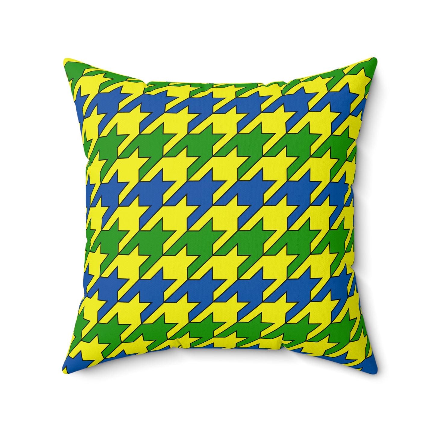 Saint Vincent And The Grenadines Retro Houndstooth Cushion Pillow