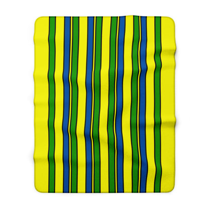 Saint Vincent And The Grenadines Retro Stripes Blanket Throw