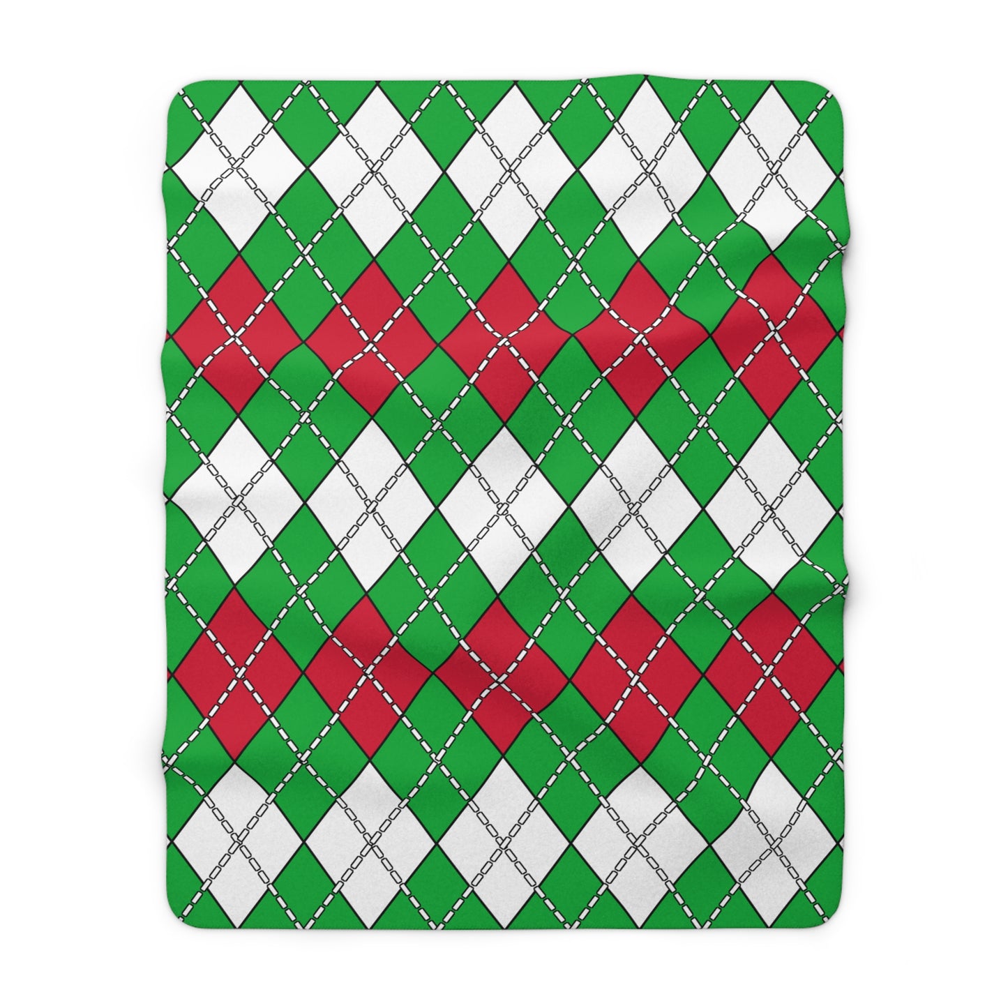 Wales Retro Argyle Blanket Throw