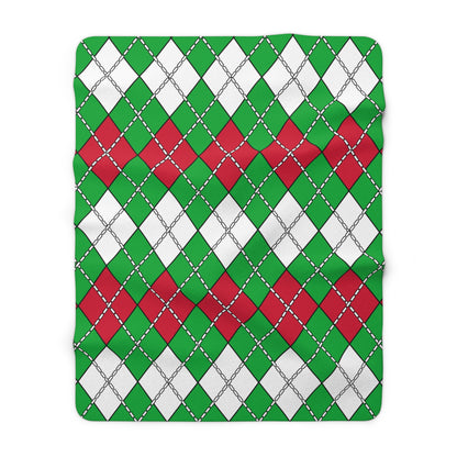 Wales Retro Argyle Blanket Throw