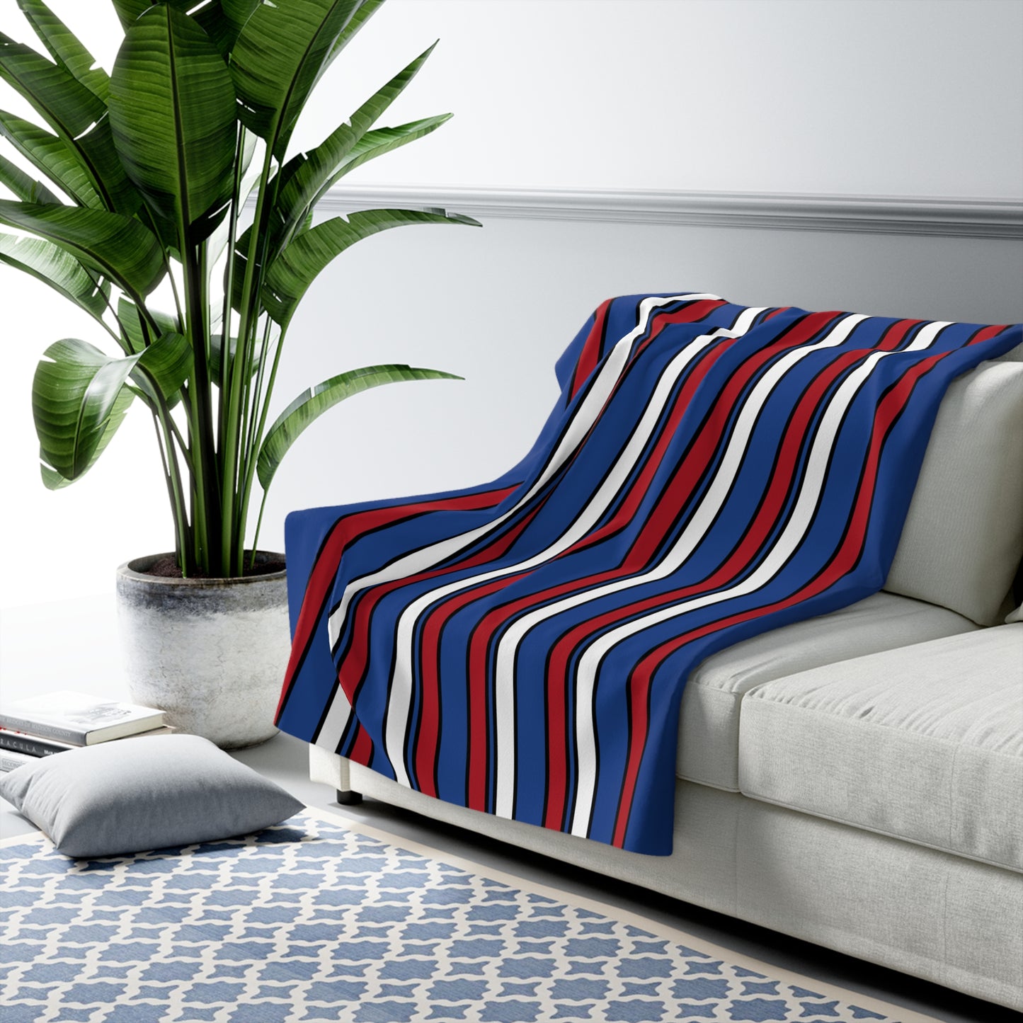 Netherlands Retro Stripes Blanket Throw