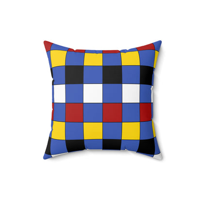 Eswatini Retro Check Cushion Pillow