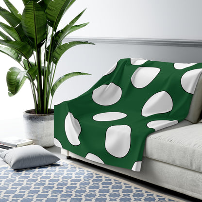 Saudi Arabia Retro Polka Dots Blanket Throw