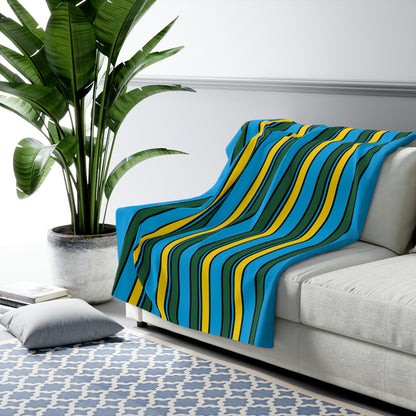 Rwanda Retro Stripes Blanket Throw
