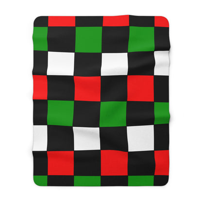 Sudan Retro Check Blanket Throw